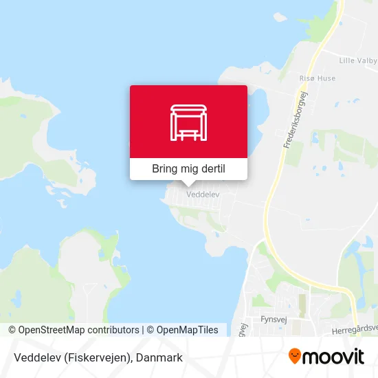 Veddelev (Fiskervejen) kort