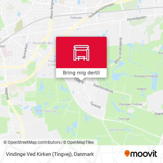 Vindinge Ved Kirken (Tingvej) kort