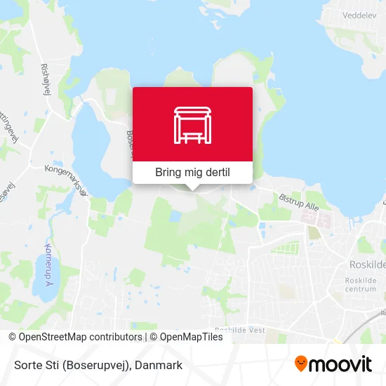 Sorte Sti (Boserupvej) kort