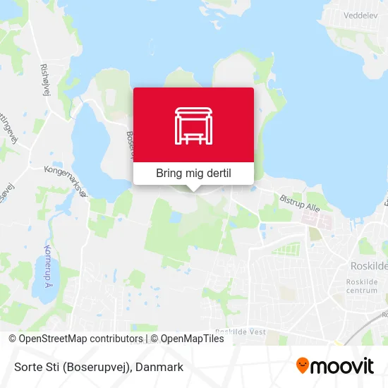 Sorte Sti (Boserupvej) kort