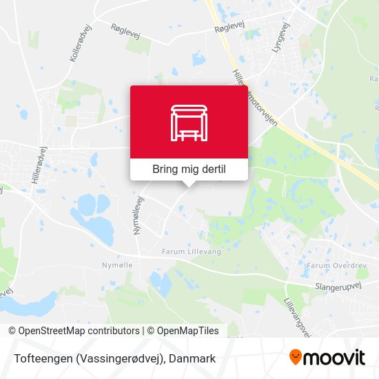Tofteengen (Vassingerødvej) kort