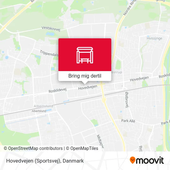 Hovedvejen (Sportsvej) kort