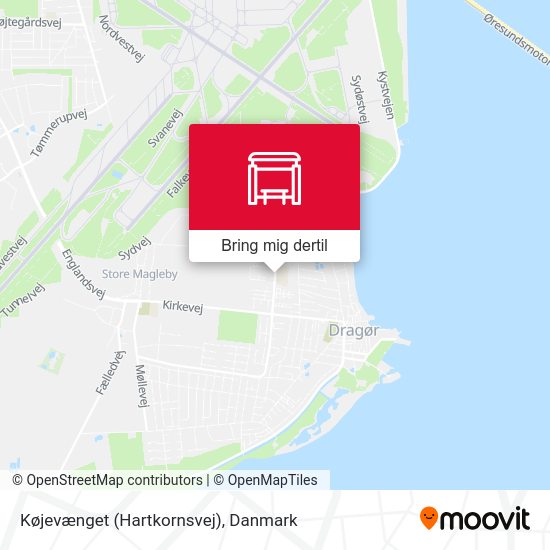 Køjevænget (Hartkornsvej) kort