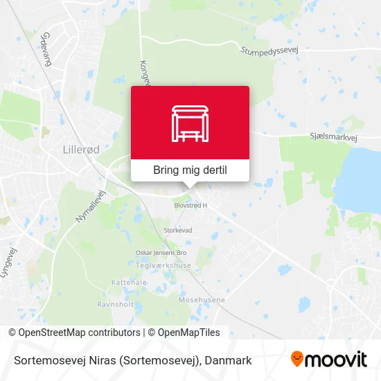 Sortemosevej Niras kort