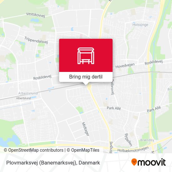 Plovmarksvej (Banemarksvej) kort