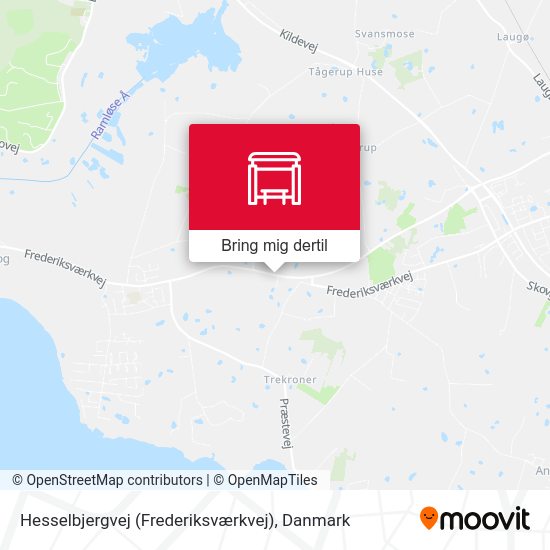 Hesselbjergvej (Frederiksværkvej) kort