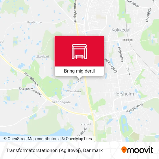 Transformatorstationen (Agiltevej) kort