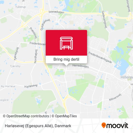 Harløsevej (Egespurs Allé) kort