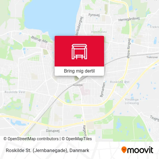 Roskilde St. (Jernbanegade) kort