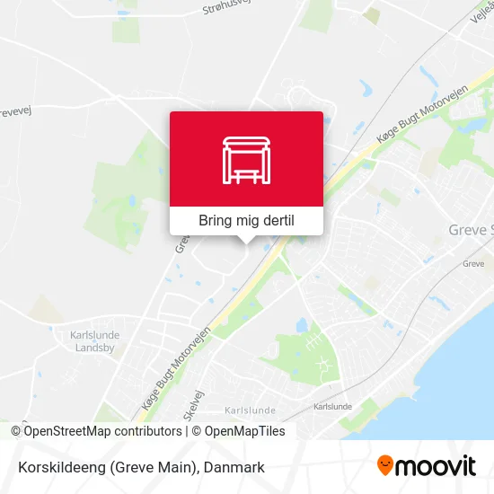 Korskildeeng (Greve Main) kort