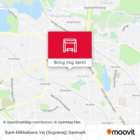Bank-Mikkelsens Vej (Sognevej) kort