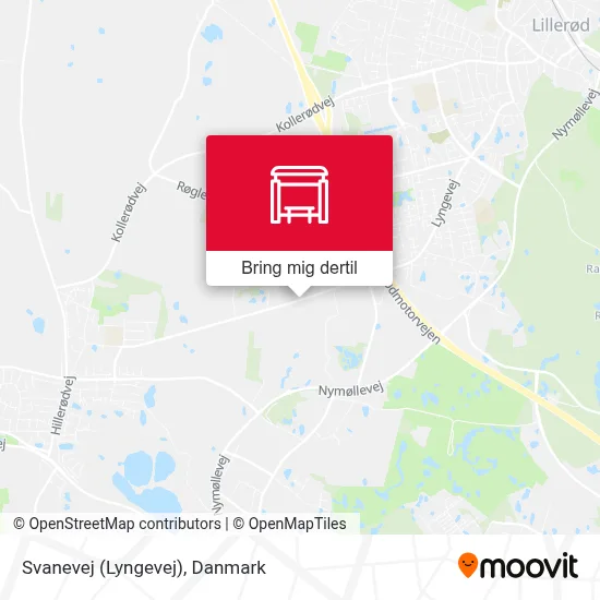 Svanevej (Lyngevej) kort