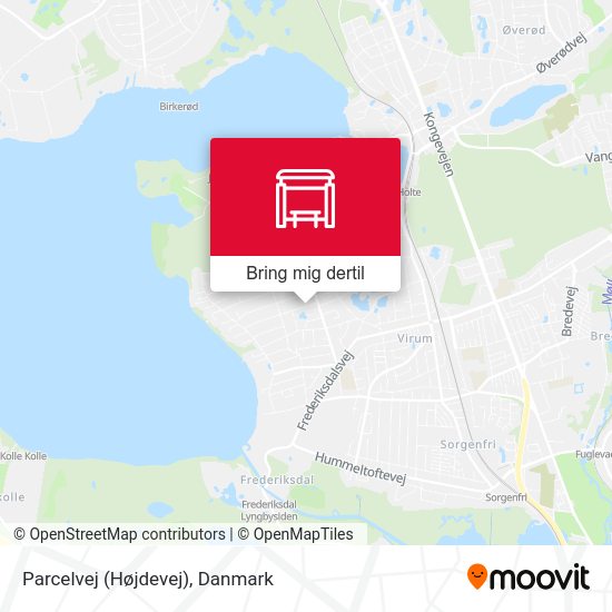 Parcelvej (Højdevej) kort