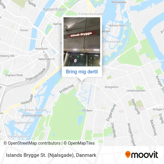 Islands Brygge St. (Njalsgade) kort