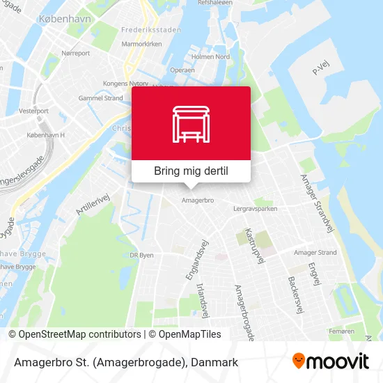 Amagerbro St. (Amagerbrogade) kort