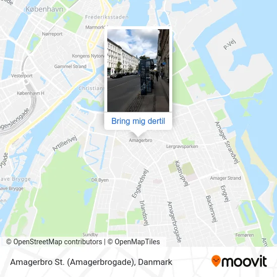 Amagerbro St. (Amagerbrogade) kort