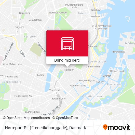 Nørreport St. (Frederiksborggade) kort