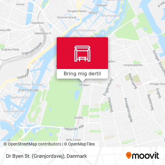 Dr Byen St. (Grønjordsvej) kort
