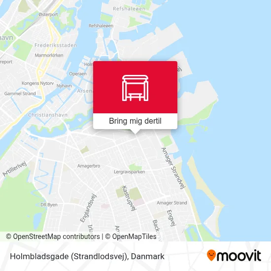Holmbladsgade (Strandlodsvej) kort
