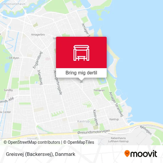 Greisvej (Backersvej) kort