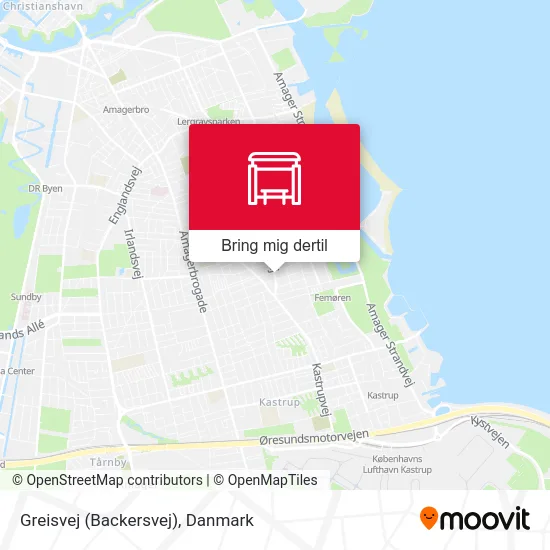 Greisvej (Backersvej) kort