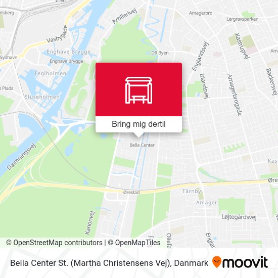 Bella Center St. (Martha Christensens Vej) kort