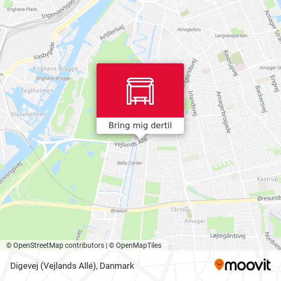 Digevej (Vejlands Allé) kort