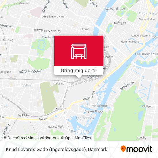 Knud Lavards Gade (Ingerslevsgade) kort