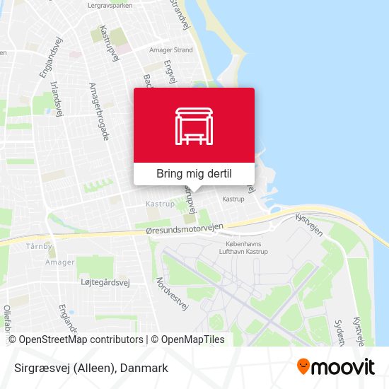 Sirgræsvej (Alleen) kort