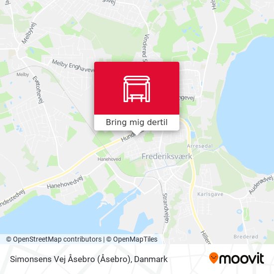 Simonsens Vej  Åsebro kort