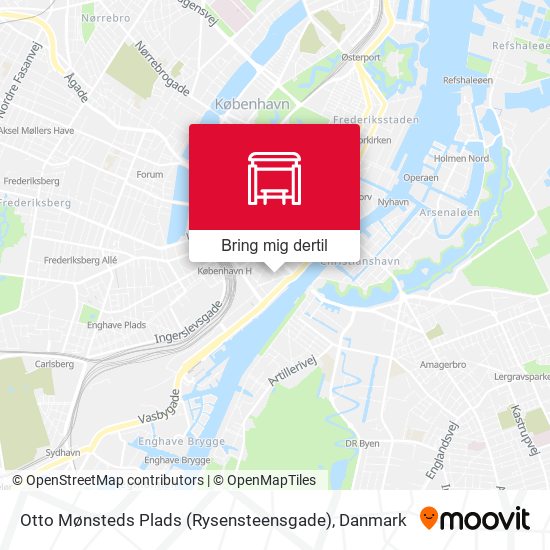 Otto Mønsteds Plads (Rysensteensgade) kort