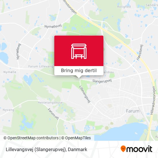 Lillevangsvej (Slangerupvej) kort