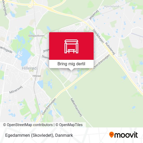 Egedammen (Skovledet) kort