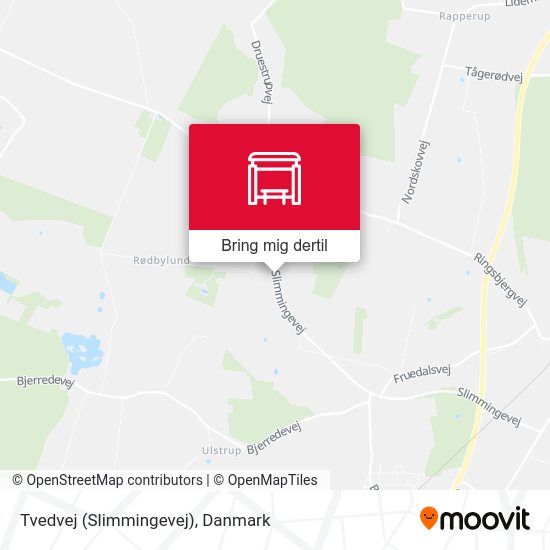 Tvedvej (Slimmingevej) kort