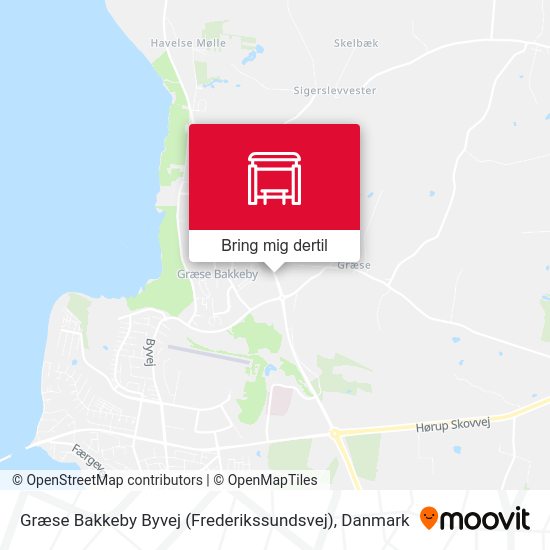 Græse Bakkeby Byvej (Frederikssundsvej) kort