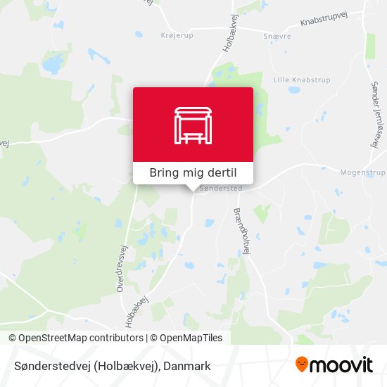 Sønderstedvej (Holbækvej) kort