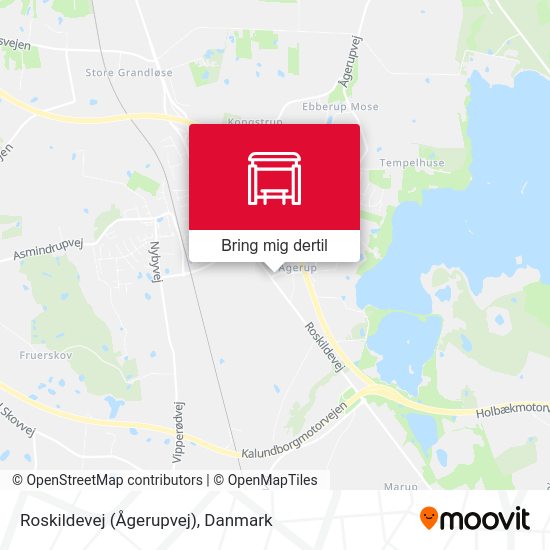 Roskildevej (Ågerupvej) kort