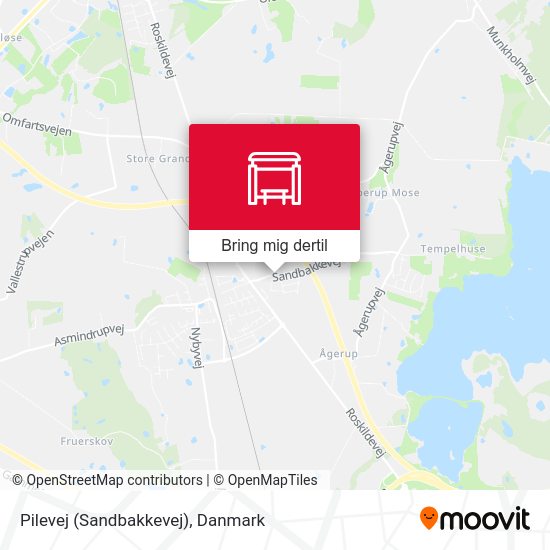 Pilevej (Sandbakkevej) kort