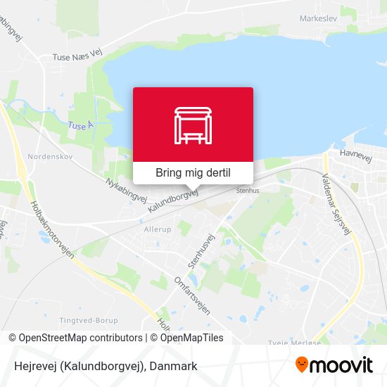 Hejrevej (Kalundborgvej) kort