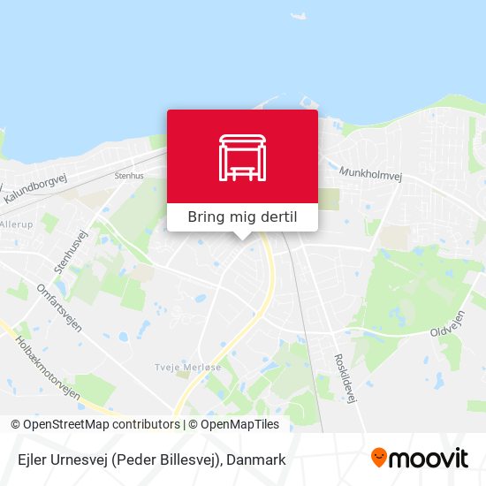 Ejler Urnesvej (Peder Billesvej) kort