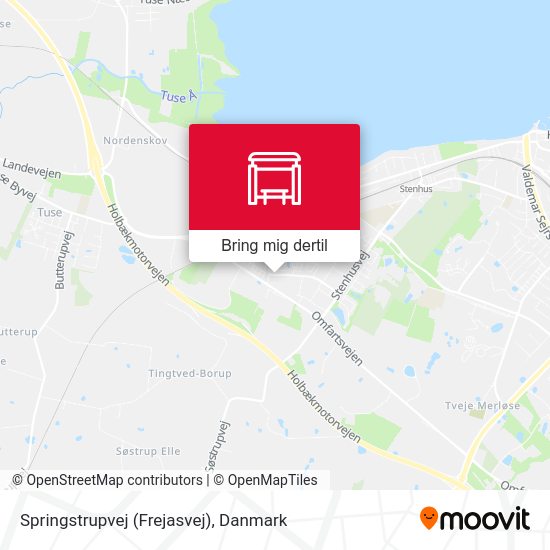 Springstrupvej (Frejasvej) kort
