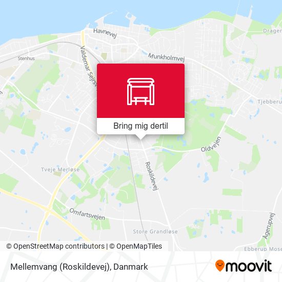 Mellemvang (Roskildevej) kort