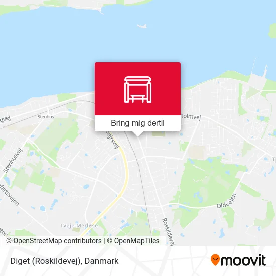 Diget (Roskildevej) kort