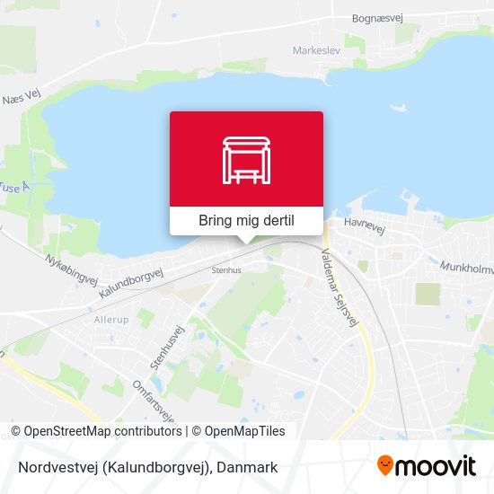 Nordvestvej (Kalundborgvej) kort