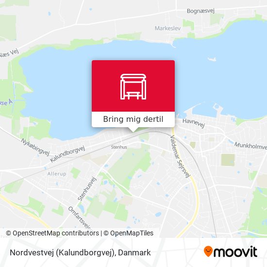 Nordvestvej (Kalundborgvej) kort