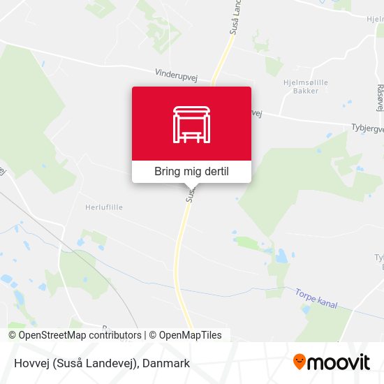 Hovvej (Suså Landevej) kort