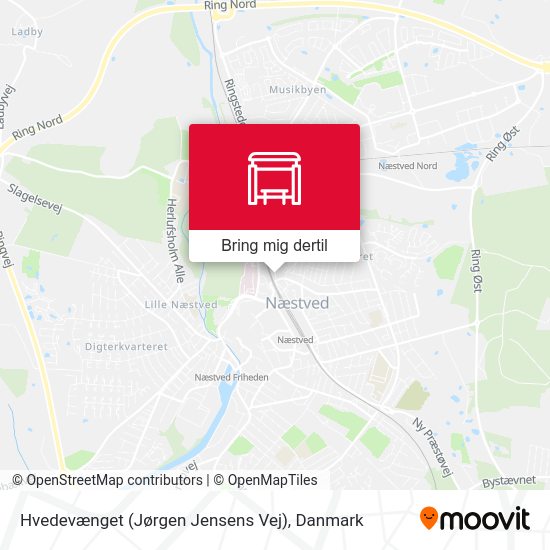 Hvedevænget (Jørgen Jensens Vej) kort