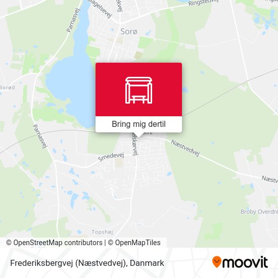 Frederiksbergvej (Næstvedvej) kort