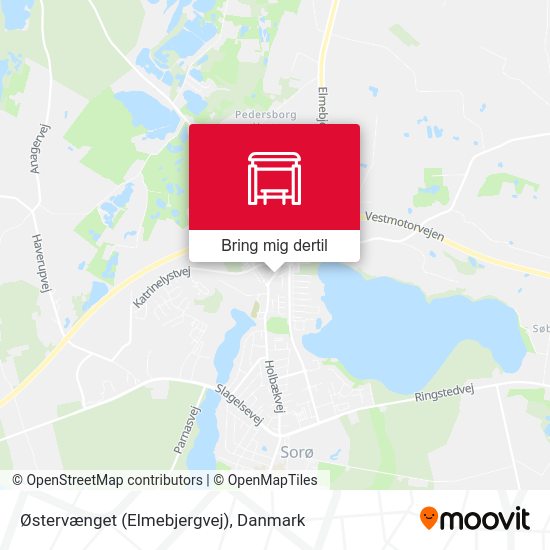 Østervænget (Elmebjergvej) kort