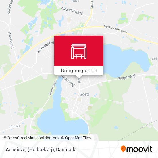 Acasievej (Holbækvej) kort